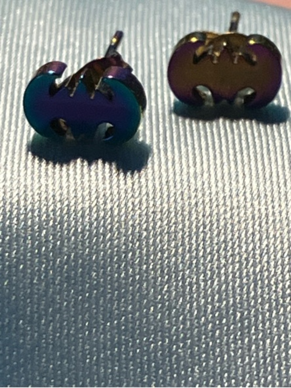 Kids Iridescent Batman Stud Earrings - Multicolour Jewelry